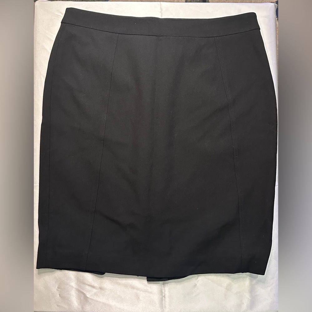 Halogen Elegant Black Pencil Skirt